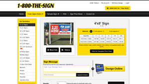 1800thesign - 4'x8' Custom Signs
