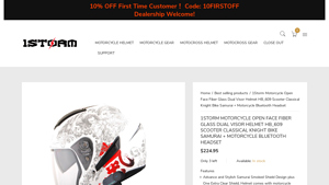 1Storm - Motorcycle Open Face Helmet