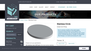 2TwentyTwo Steel - Stainless Circle