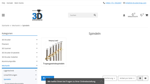 3D Druckershop - TR8 Trapezgewindespindel V2A