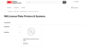 3M - Digital License Plate Printer
