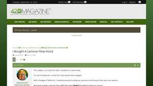 420 Magazine - Mycology-Supply Laminar Flow HEPA Bio Hood Model 2