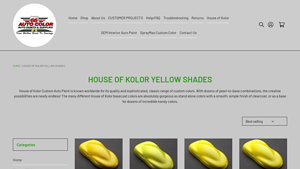 House of Kolor - Yellow Shades Collection
