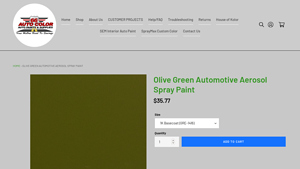 66 Auto Color - Olive Green Automotive Aerosol Spray Paint