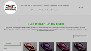 House of Kolor - Maroon Shades Collection