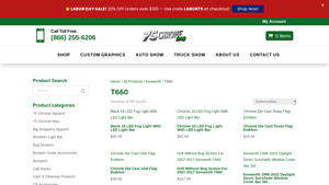 75 Chrome Shop - Kenworth T660 Trim Products