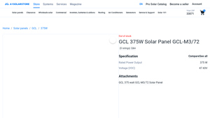 GCL - 375W Solar Panel
