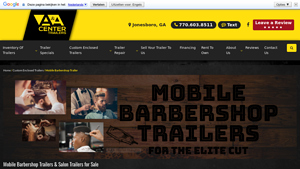 AA Center - Mobile Barbershop Trailers