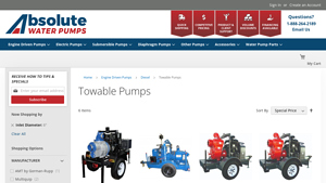 Absolute Water Pumps - 6 Inch Inlet Pump