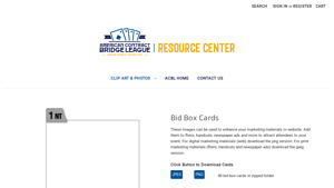 ACBL - Bid Box Cards