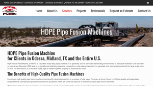 Accel Fusion - HDPE Pipe Fusion Machines