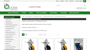 Access Casters - High Capacity Casters for ISO 1161 Containers