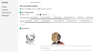 Accio - Life Size Butler Statue