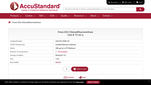 AccuStandard - Freon #22 Chlorodifluoromethane