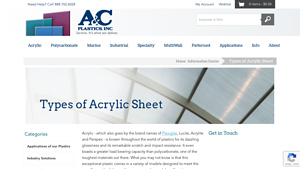 AC Plastics - Acrylic Sheets