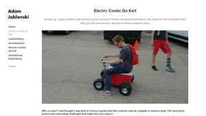 Adam Jablonski - Electric Cooler Go Kart
