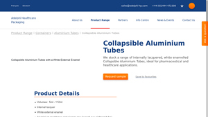 Adelphi - Collapsible Aluminium Tubes
