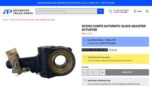Gunite - SC01101 Automatic Slack Adjuster Actuator