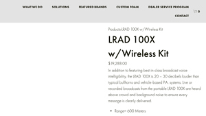 AdvGov - LRAD 100X w/Wireless Kit