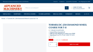 Tormek - DC-250 Diamond Wheel Coarse for T-8