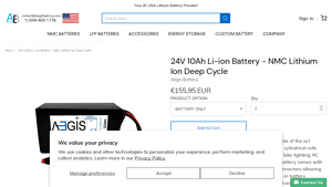 Aegis - 24V 10Ah Li-ion Battery