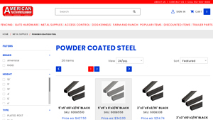 A Fence - Powder Coated Steel Posts