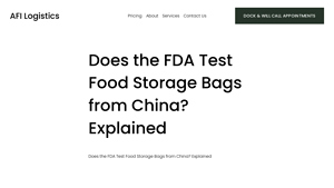 A Few Imports - FDA-Compliant Food Storage Bags