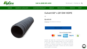 AG Care Products - Culvert 60 x 20' DW HDPE