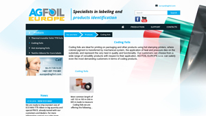 AG FOIL EUROPE - Coding Foils