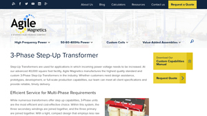 Agile Mag Co - 3 Phase Step-Up Transformers