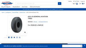 Specialty Tires - 650-10 General Aviation Tires