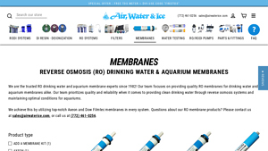 Air, Water & Ice - Filmtec Reverse Osmosis Membranes