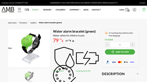 Alarm Bands - Water Alarm Bracelet