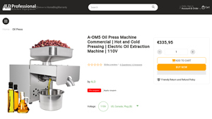 GorillaRock - Commercial Oil Press Machine