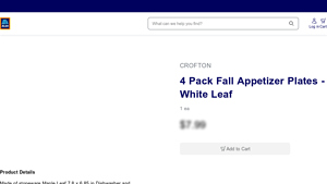 Aldi - Crofton Fall Appetizer Plates