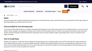 ALEKO - Iron and Steel Driveway Gates