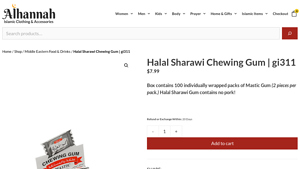 Alhannah - Halal Sharawi Chewing Gum