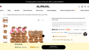 AliPearl - Brazilian Body Wave Honey Blonde Bundles