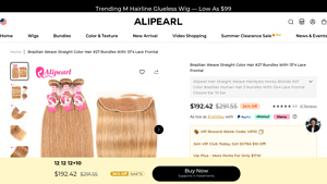 AliPearl - Brazilian Weave Straight Color Hair #27 Bundles