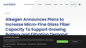Alkegen - Micro-Fine Glass Fiber Expansion