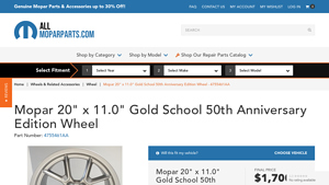 Mopar - 20 Gold School 50th Anniversary Edition Wheel