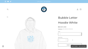 Altabirdsends - Bubble Letter Hoodie White