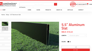 Alumission - 5.5 Aluminum Slat