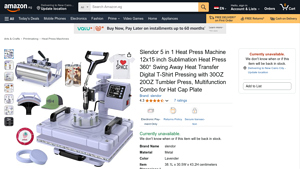 Slendor - 5 in 1 Heat Press Machine