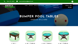 America Billiards - Bumper Pool Tables