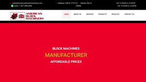 American Block Machinery - ABM 1200 Supermax Hydraulic Machine