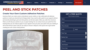 American Patch - Custom Peel and Stick Patches