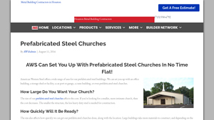 American Western Steel - Prefabricated Steel Churches