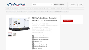 Triton - 50 kVA Diesel Generator