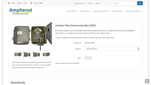 Amphenol - Outdoor Fiber Demarcation Box